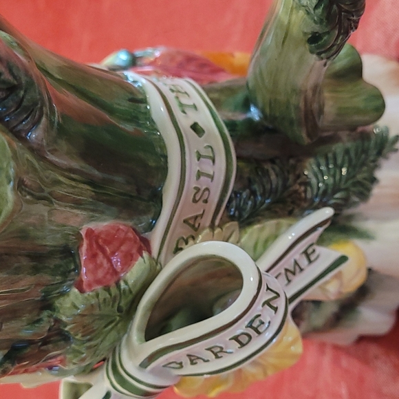 Drink Pitcher Fitz & Floyd Herb Garden Ceramic Decorative Pitcher - Picture 6 of 7